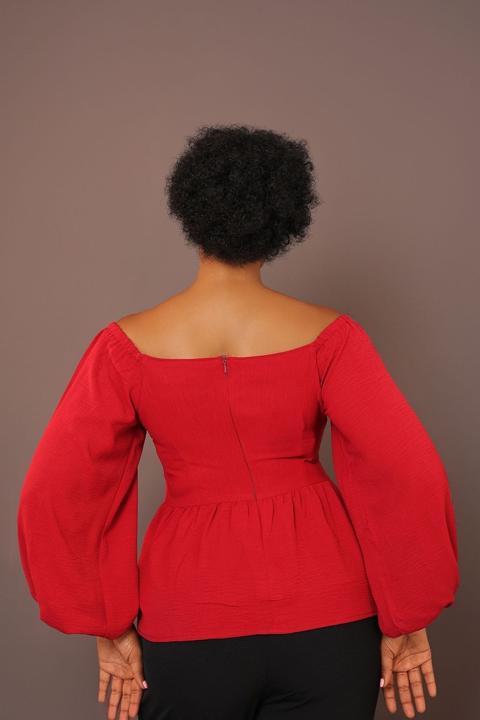Puffy Sleeve Blouse