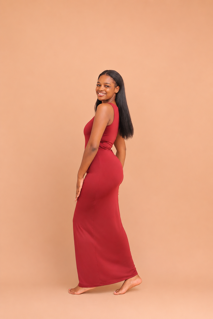 Skin Lowneck Maxi Dress