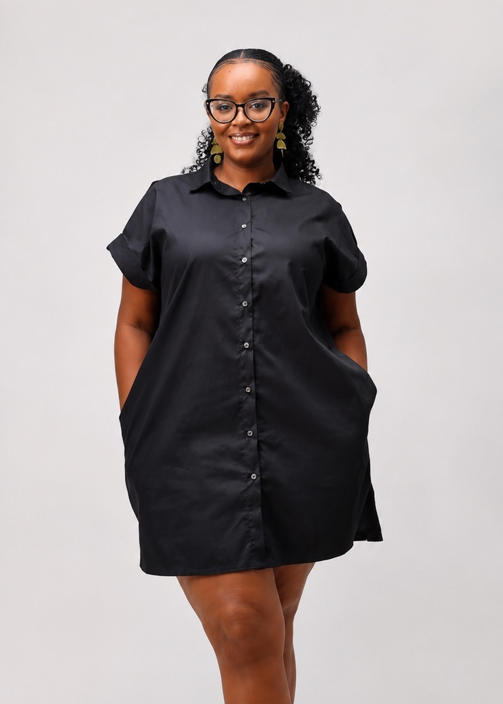 Cotton Shirt Dress