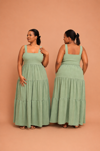 Flow Maxi Dress — Green