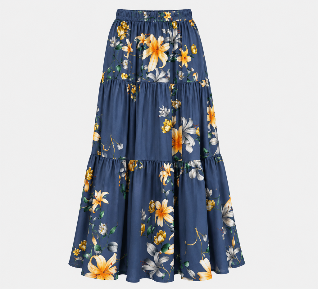 Floral Caribbean Skirt